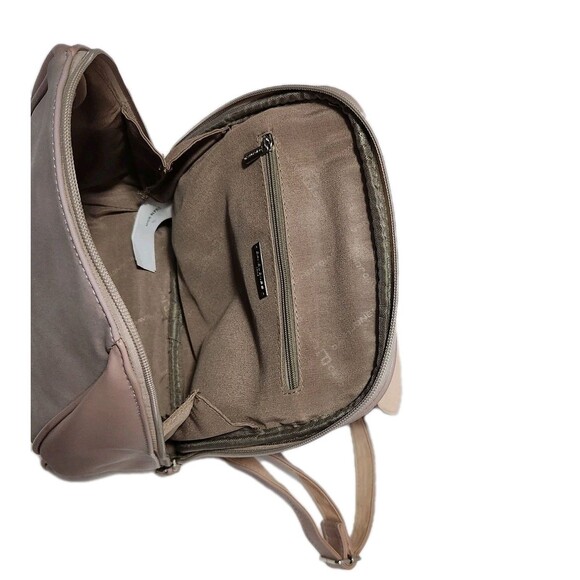 David Jones Paris Backpack Pink Faux Leather Beautiful Excellent Condition - Picture 7 of 12
